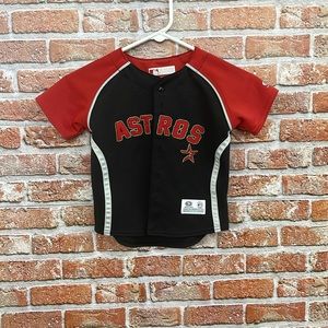 Red and black astros jersey